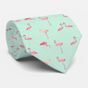 Awesome Pink Flamingos Novelty Tie