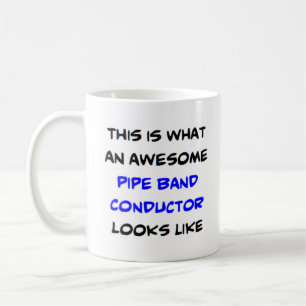awesome pipe band conductor coffee mug
