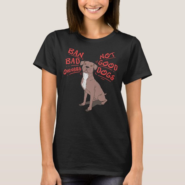 Awesome Pitbull Pit Bull Terrier T-Shirt (Front)