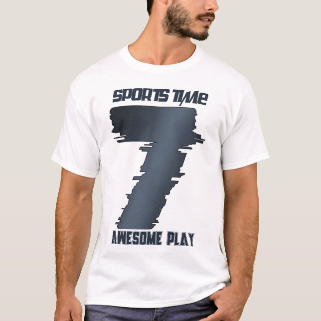 Awesome Play Sports Time T-Shirt  (Front)