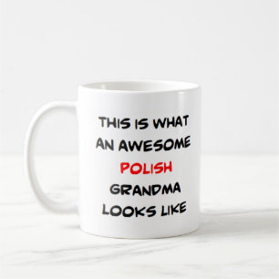 awesome polish grandma Mug