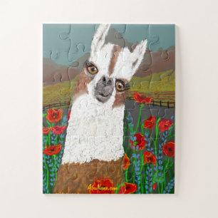 Awesome Poppies and Mama Llama Jigsaw Puzzle