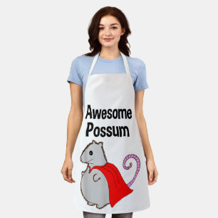 Awesome Possum Funny, Cute. Animal Lover Apron