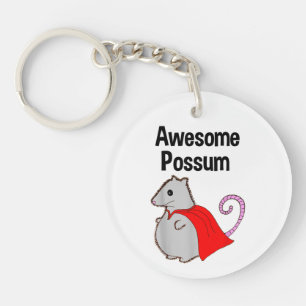 Awesome Possum Funny, Cute. Animal Lover Key Ring