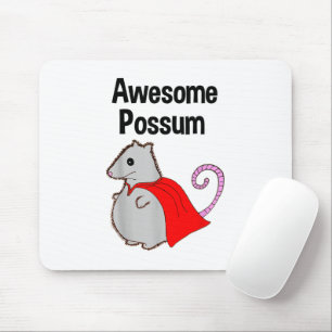 Awesome Possum Funny, Cute. Animal Lover Mouse Pad