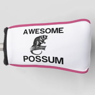 AWESOME POSSUM GOLF HEAD COVER