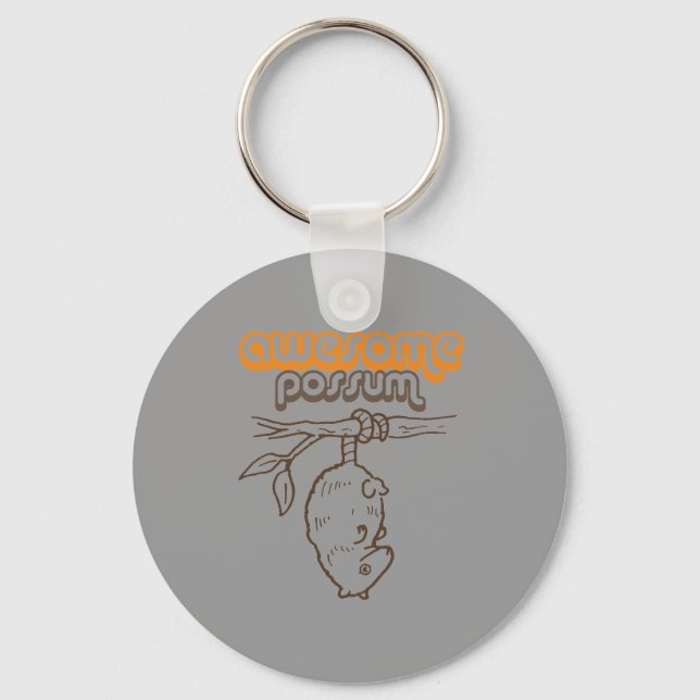 Awesome Possum Key Ring (Front)
