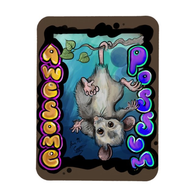 Awesome Possum! Magnet (Vertical)