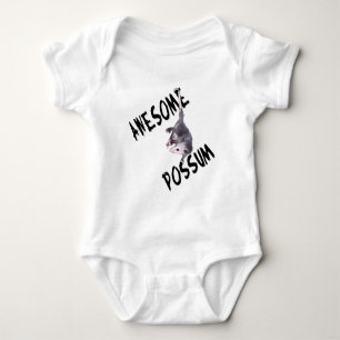 Awesome Possum Opossum Baby Bodysuit