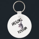 Awesome Possum Opossum Key Ring<br><div class="desc">Awesome Possum - Great for awesome opossum,  possum,  marsupial lovers. opossum t-shirt - opossum t-shirts - opossum tee - opossum tees - opossum tee shirt - opossum tee shirts.</div>
