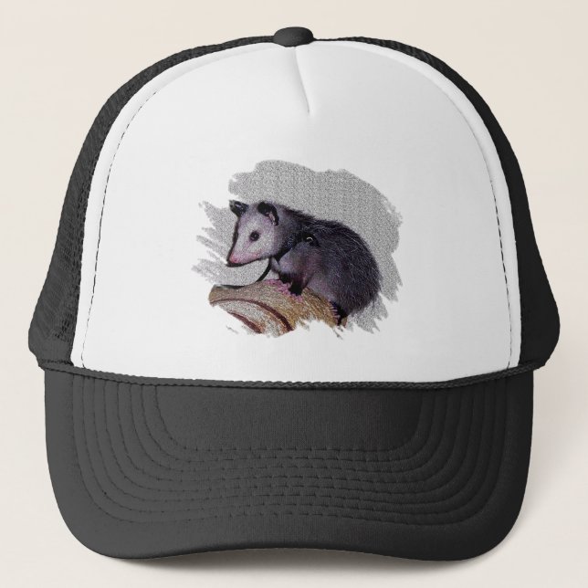 Awesome Possum Opossum Trucker Hat (Front)