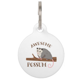 Awesome Possum Pet Tag