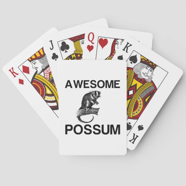 AWESOME POSSUM PLAYING CARDS (Back)