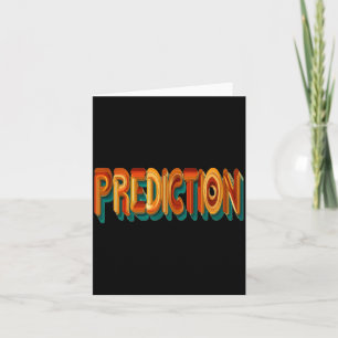 Awesome Prediction Speech Costume Card