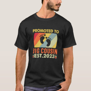 Awesome Promoted To Big Cousin 2023 Pregnancy Anno T-Shirt