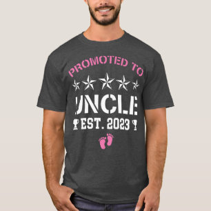Awesome Promoted To Uncle 2023 Its A Girl Pregnanc T-Shirt