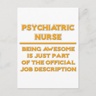 Awesome Psychiatric Nurse .. Job Description Postcard