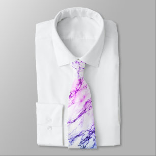 Awesome Purples and Blueish Vein Marble Look Tie