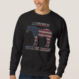 Awesome Quarter Horse Ranch Rodeo Barrel Racing Di Sweatshirt