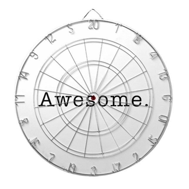 Awesome Quote Template Blank  black white Dartboard (Front)