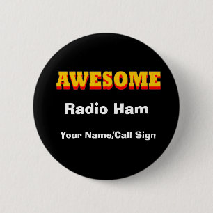 Awesome - Radio Ham 6 Cm Round Badge