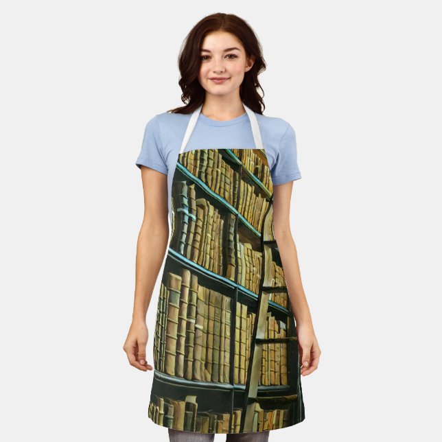 Awesome Reading Lovers Gift Apron (Worn)