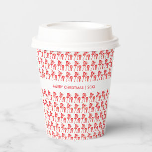 Awesome, Red Silhouette, Happy Dance Paper Cups