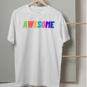 Awesome Retro 90s Aesthetic Colourful Typography T-Shirt