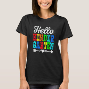 Awesome Retro Hello Kindergarten Teacher Student S T-Shirt