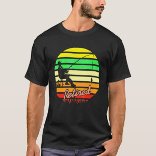 Awesome Retro Retired Fishermen Present T-Shirt