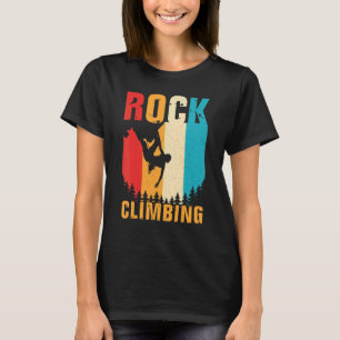 Awesome Rock Climbing Retro Mountain Climber Hiker T-Shirt