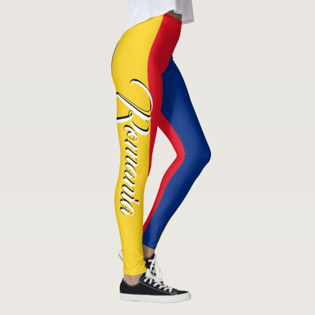 Awesome Romania Romanian Flag Leggings (Right)