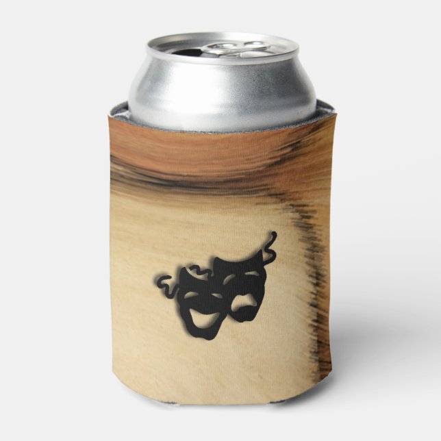 Awesome Rustic Comedy and Tragedy Theatre Design Can Cooler (Can Front)