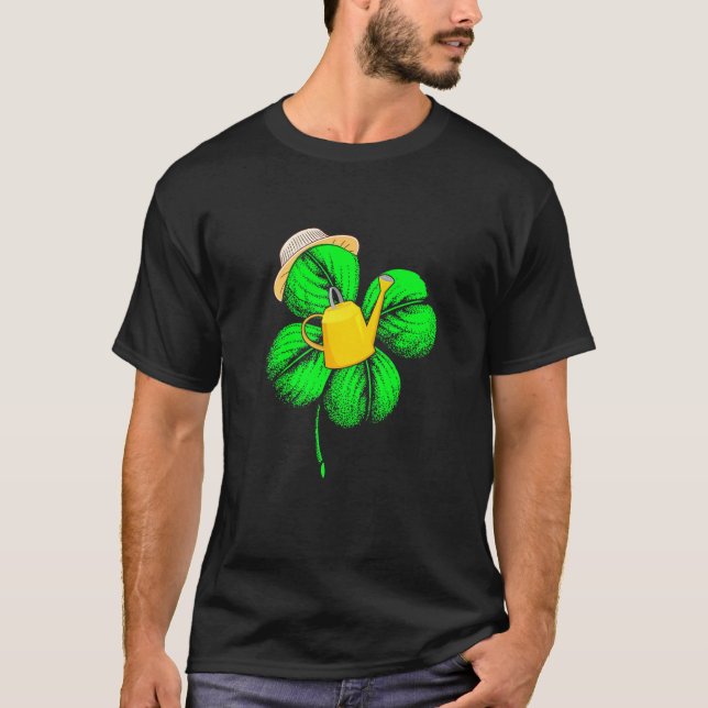 Awesome Saint Patrick S Day Farmer Shamrock Hat Ir T-Shirt (Front)