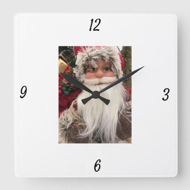 "AWESOME SANTA" CHRISTMAS CLOCK (Front)