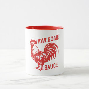 Awesome Sauce Rooster Funny Mug