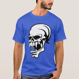 Awesome Scary skull B & W Print - Shirt