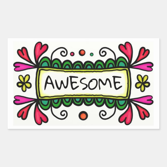 Awesome School Sticker (Front)