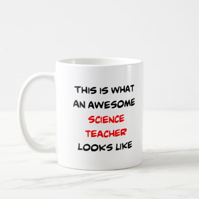 awesome science teacher coffee mug (Left)