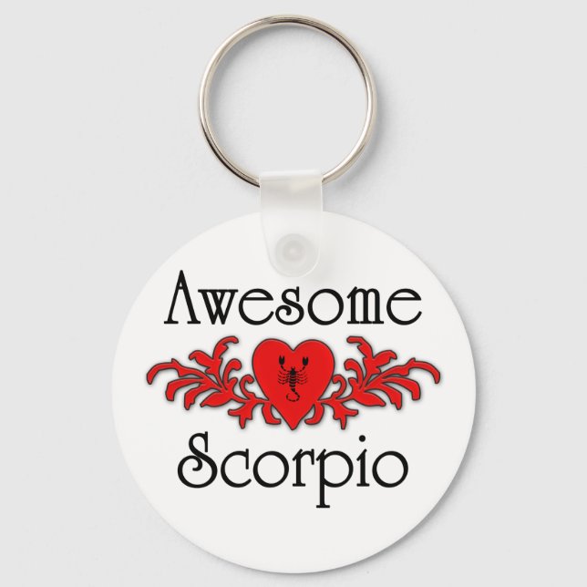 Awesome Scorpio Key Ring (Front)