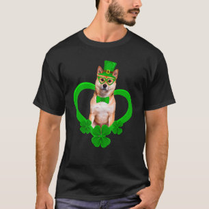 Awesome Shiba Inu Saint Patrick's Day Dog Dad Mum T-Shirt