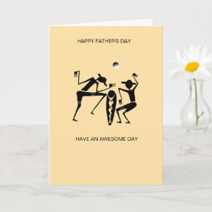 Awesome Silhouette Dancers Father's Day Card