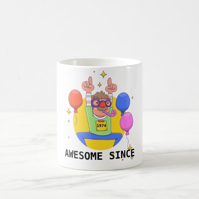 Awesome Since1974 - Funnny Dad Mug Coffee  (Center)