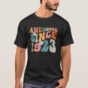 Awesome Since 1923 100th Birthday Retro Born In 19 T-Shirt