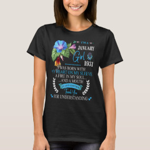 Awesome Since 1931 92nd Birthday I'm A January Gir T-Shirt