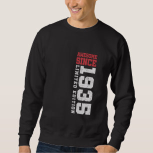 Awesome Since 1935 Vintage 90th Birthday Gifts 90 Sweatshirt