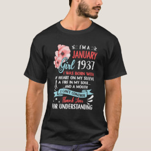 Awesome Since 1937 86th Birthday I'm a January Gir T-Shirt