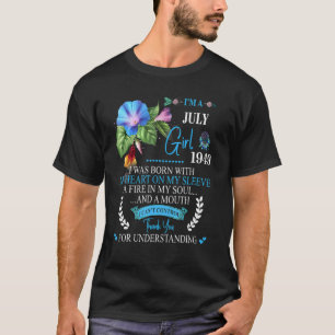Awesome Since 1949 73rd Birthday I'm A July Girl 1 T-Shirt