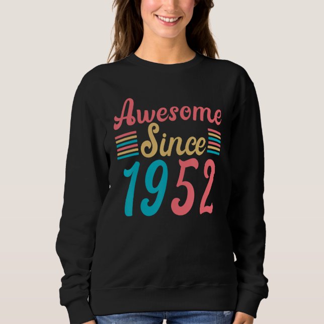 Awesome Since 1952 Tees Vintage Retro  (Front)