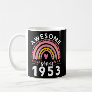 Awesome since 1953 70th birthday women  coffee mug